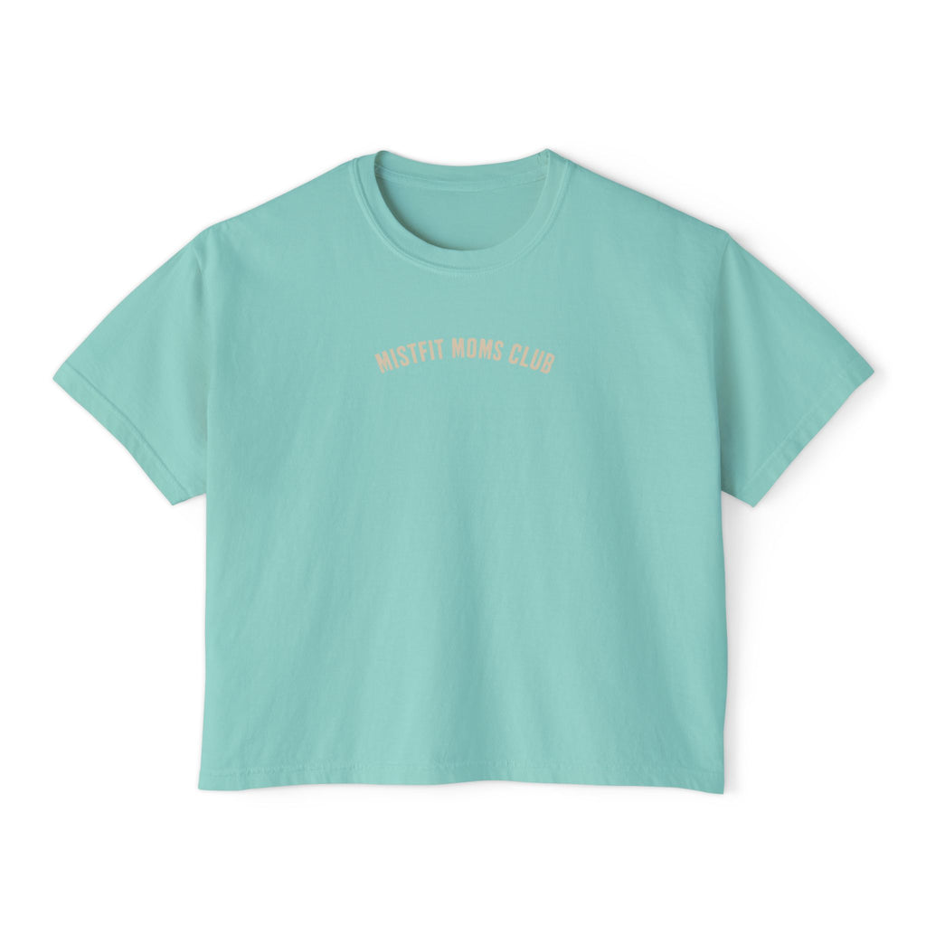 Misfit Moms Club | Too Much Caffeine, Too Little Time | Women's Boxy Crop Tee