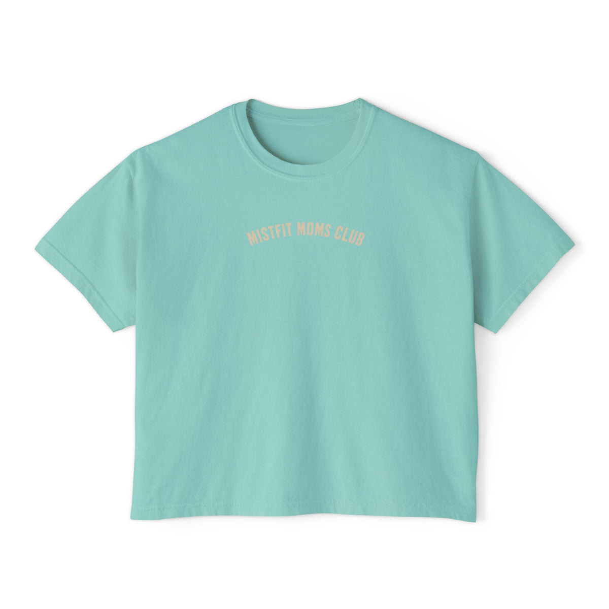Misfit Moms Club | Too Much Caffeine, Too Little Time | Women's Boxy Crop Tee
