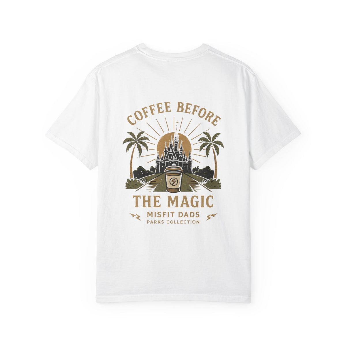Coffee Before the Magic T-Shirt | Disney Castle Coffee Design