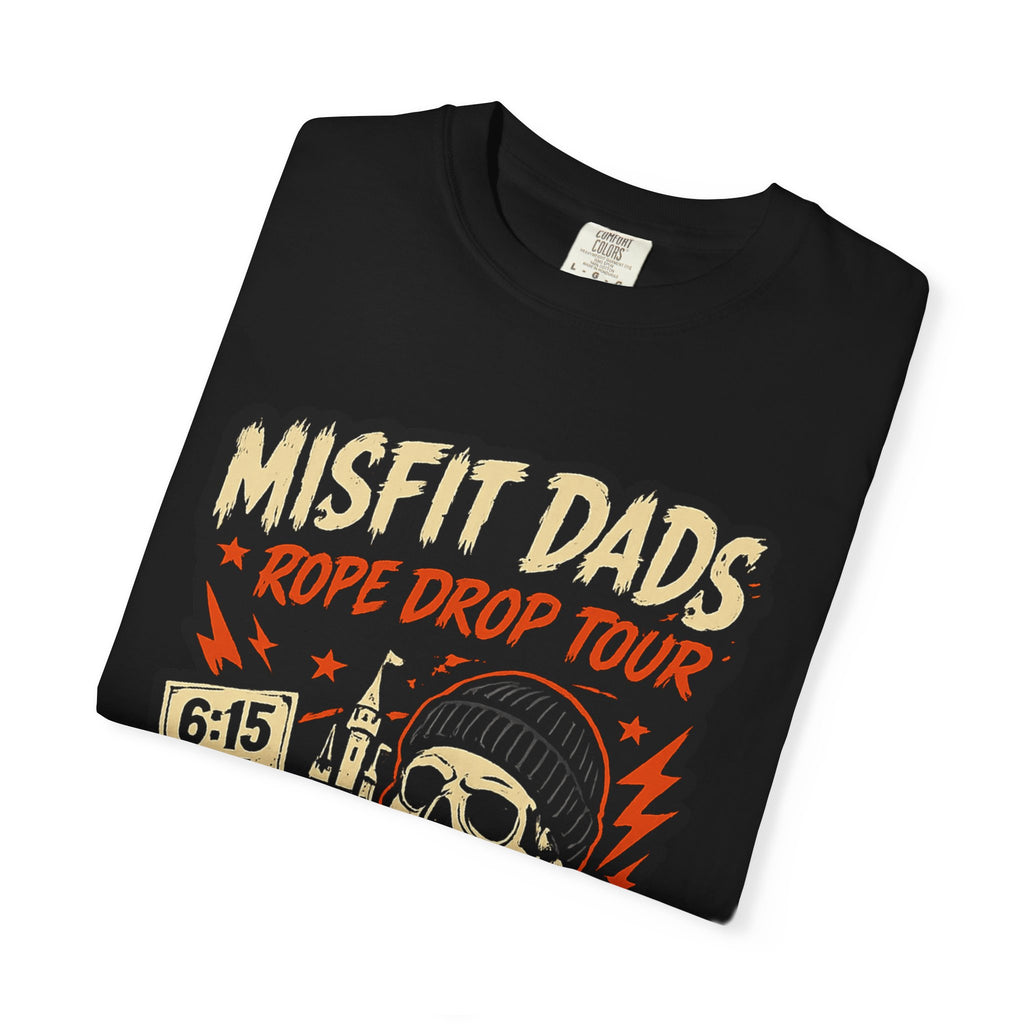 Misfit Dads Rope Drop Tour Shirt | Theme Park Dad Tee | Comfort Colors 1717 | Elder Emo Dad Gift | Pop Punk Family Vacation Shirt
