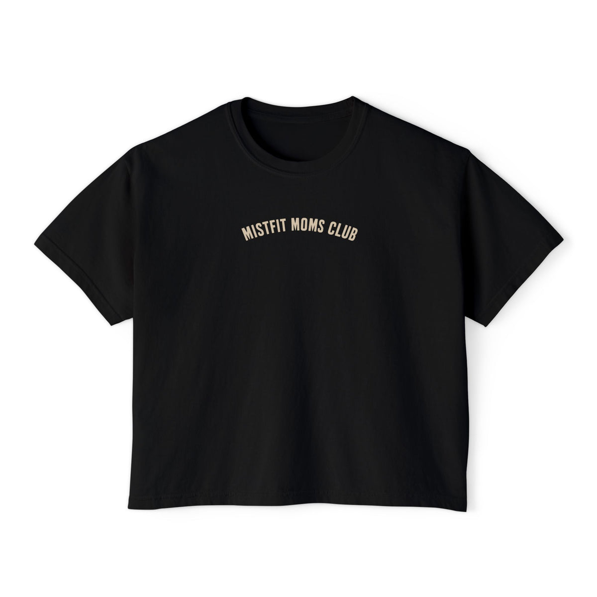 Misfit Moms Club | Too Much Caffeine, Too Little Time | Women's Boxy Crop Tee