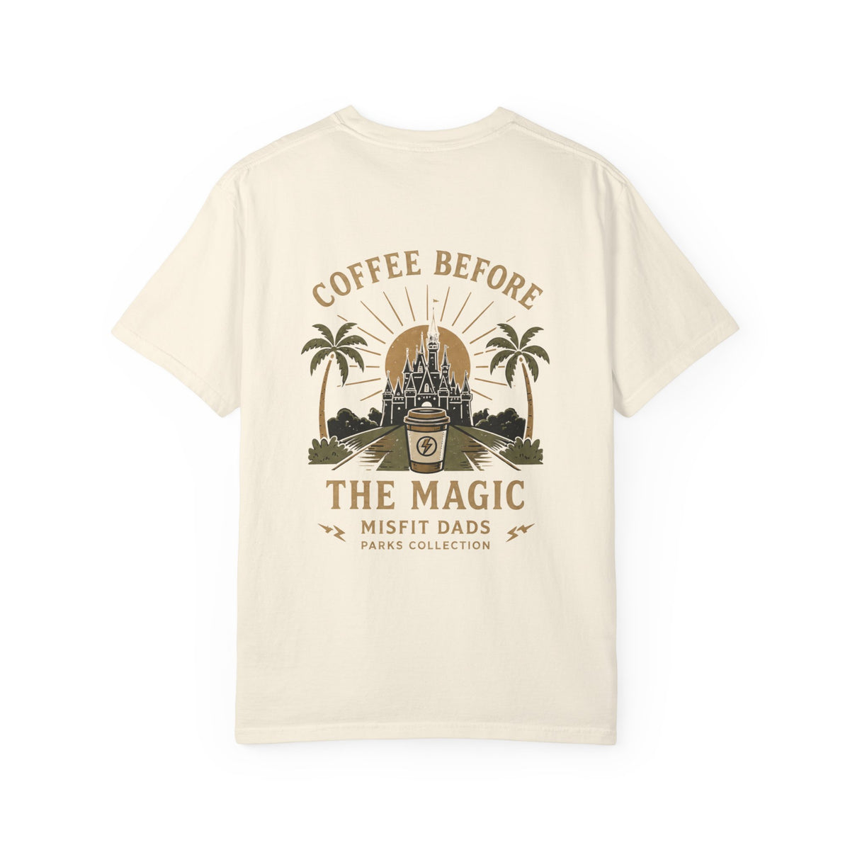 Coffee Before the Magic T-Shirt | Disney Castle Coffee Design